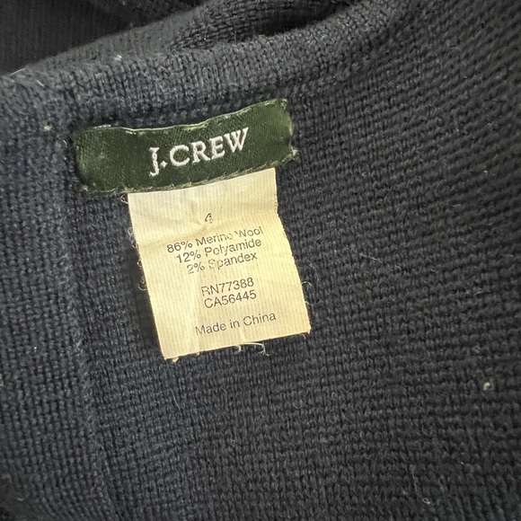 J Crew navy wool blend dress - Picture 3 of 3